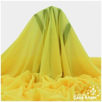TUL ELÁSTICO AMARILLO LISO 150cm