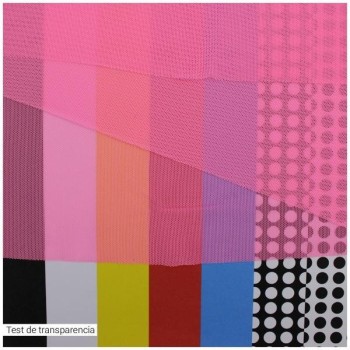 TUL ELÁSTICO ROSA OSCURO LISO 150cm