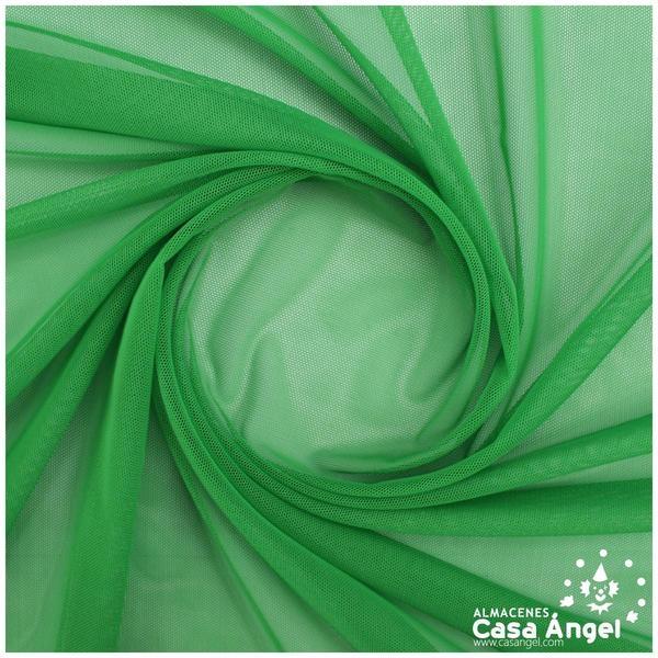 TUL ELÁSTICO VERDE LISO 150cm