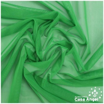 TUL ELÁSTICO VERDE LISO 150cm