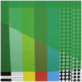 TUL ELÁSTICO VERDE LISO 150cm