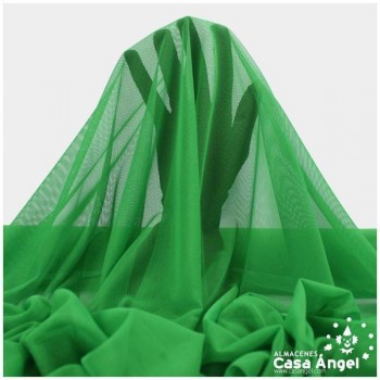 TUL ELÁSTICO VERDE LISO 150cm