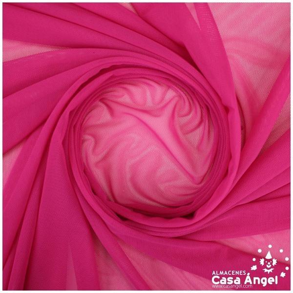 TUL ELÁSTICO FUCSIA LISO 150cm