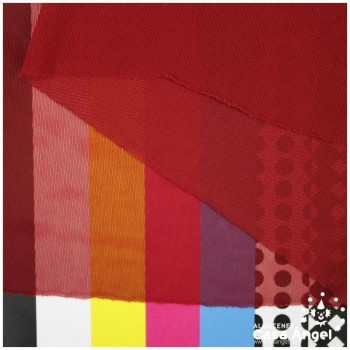 TUL ELÁSTICO BURDEOS LISO 150cm