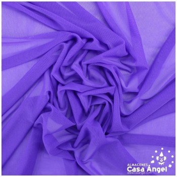 TUL ELÁSTICO MORADO LISO 150cm