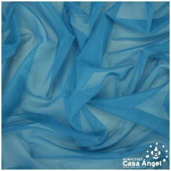 TUL ELÁSTICO TURQUESA OSCURO LISO 150cm