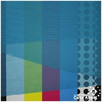 TUL ELÁSTICO TURQUESA OSCURO LISO 150cm