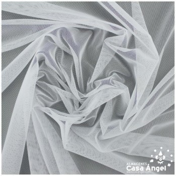 TUL ELÁSTICO BLANCO LISO 150cm