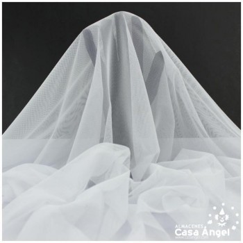 TUL ELÁSTICO BLANCO LISO 150cm