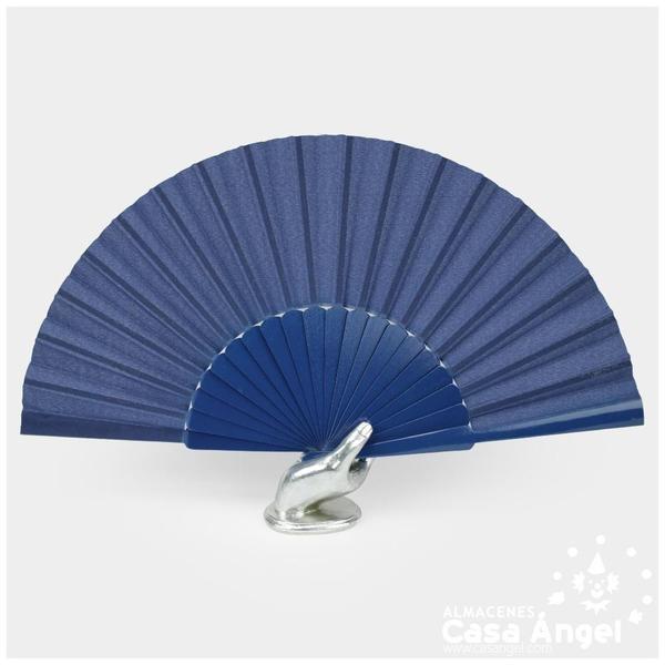 ABANICO PERICÓN MADERA AZUL TINTA 59cm