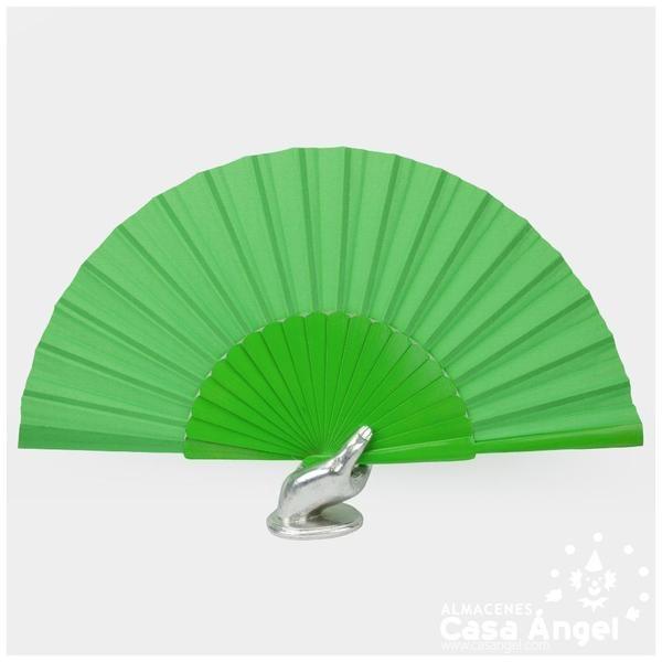 ABANICO PERICÓN MADERA VERDE ANDALUCIA 59cm