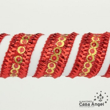 PASAMANERÍA DOBLE LENTEJUELA RIBETE RELIEVE 2cm