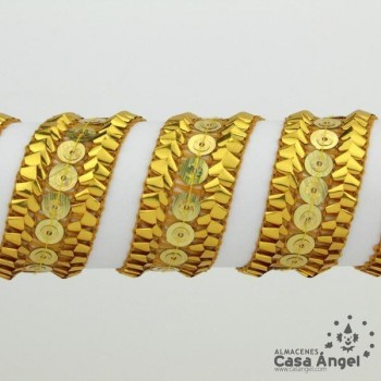 PASAMANERÍA DOBLE LENTEJUELA RIBETE RELIEVE 2cm