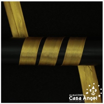 CINTA BIES TRADICIONAL METALIZADA ORO Y PLATA 20mm