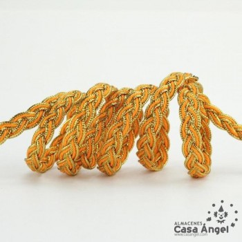 TRENZA METALIZADA BICOLOR 10mm