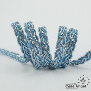 TRENZA METALIZADA BICOLOR 10mm