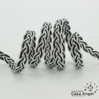 TRENZA METALIZADA BICOLOR 10mm
