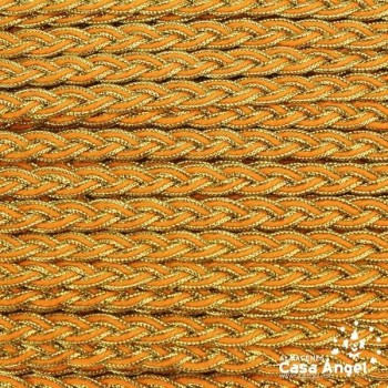 TRENZA METALIZADA BICOLOR 10mm