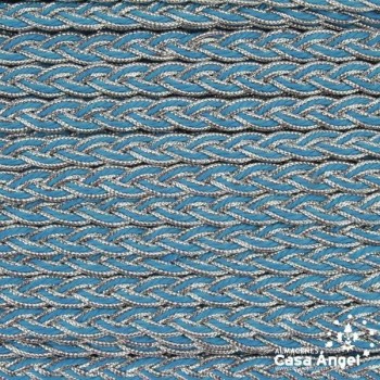 TRENZA METALIZADA BICOLOR 10mm