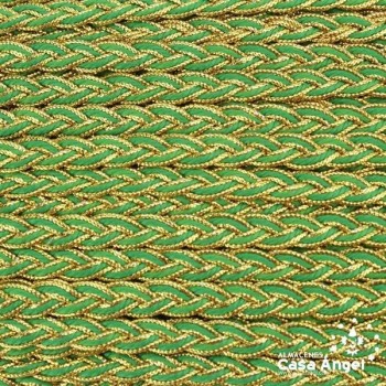 TRENZA METALIZADA BICOLOR 10mm