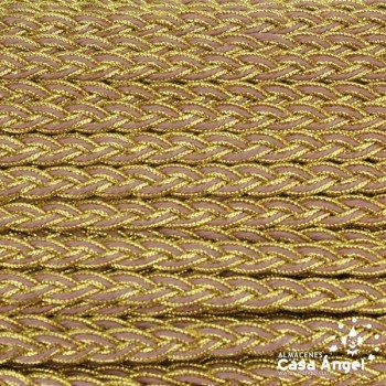 TRENZA METALIZADA BICOLOR 10mm