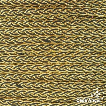 TRENZA METALIZADA BICOLOR 10mm