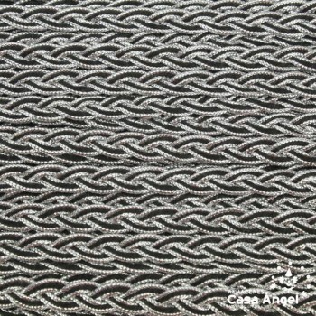 TRENZA METALIZADA BICOLOR 10mm