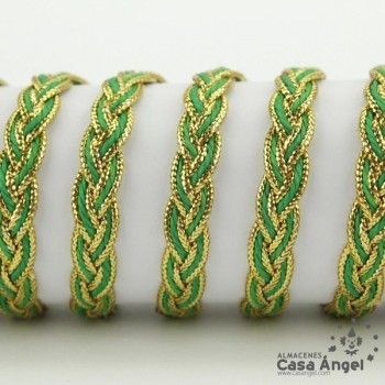 TRENZA METALIZADA BICOLOR 10mm