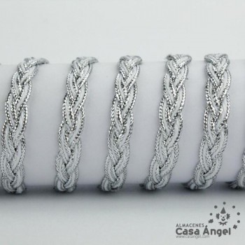TRENZA METALIZADA BICOLOR 10mm