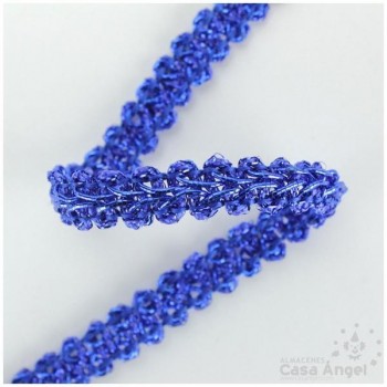 PASAMANERÍA METALIZADA BORDADO ESPIGA BRILLO EXTRA 12mm