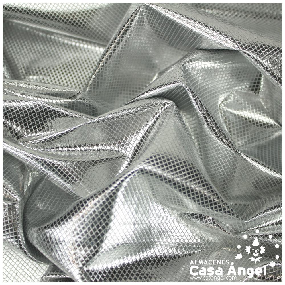 LAMÉ ROMBOS PLATA SERIE DELHI 105cm