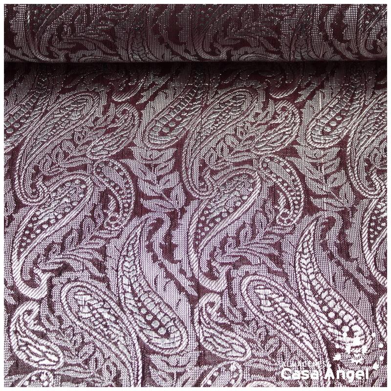BROCADO JACQUARD ESTAMPADO CACHEMIR GRANA 112cm