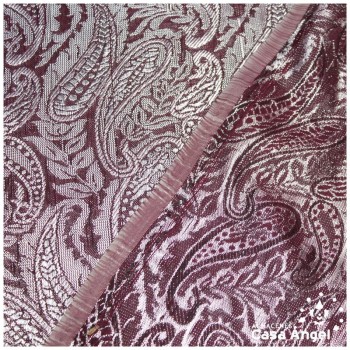 BROCADO JACQUARD ESTAMPADO CACHEMIR GRANA 112cm