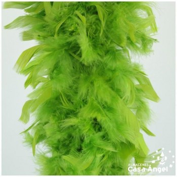 BOA DE PLUMAS DE PAVO 190cm PISTACHO 80gr