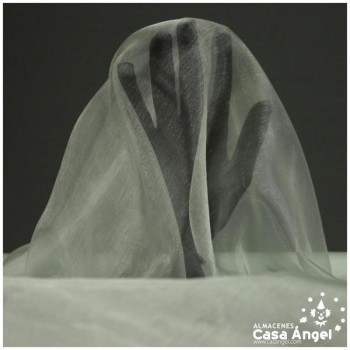ORGANZA PLATA CRISTAL SERIE PAOLA II 150cm