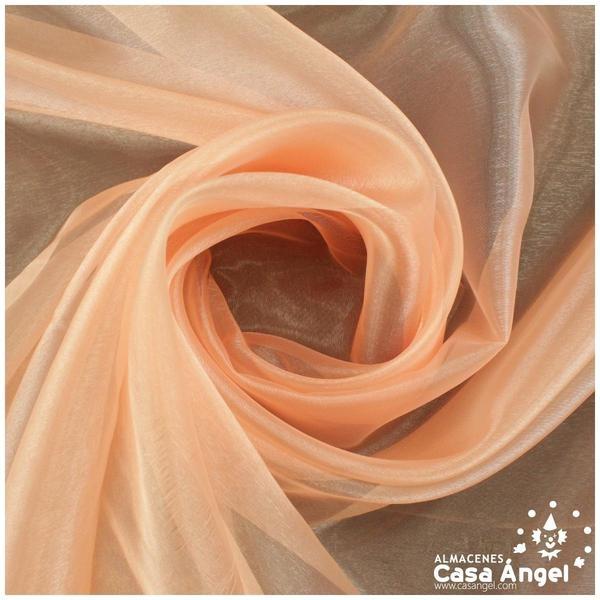 ORGANZA SALMÓN CRISTAL SERIE PAOLA II 150cm