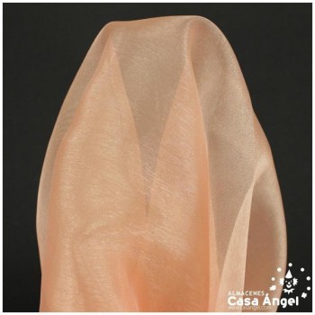 ORGANZA SALMÓN CRISTAL SERIE PAOLA II 150cm