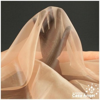 ORGANZA SALMÓN CRISTAL SERIE PAOLA II 150cm