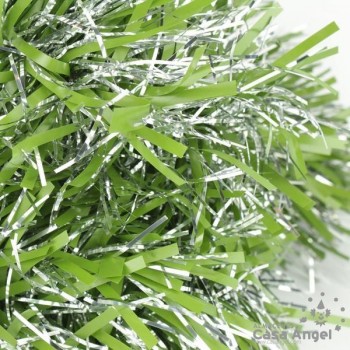 ESPUMILLÓN NAVIDAD VERDE Y PLATA 200cm