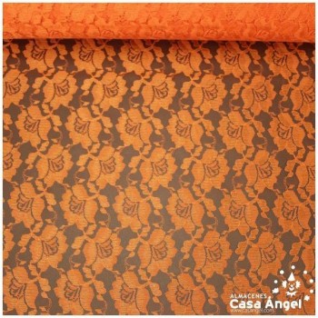 ENCAJE DE FLORES AMARILLO SERIE POLEN 150cm