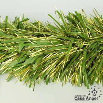 ESPUMILLÓN NAVIDAD VERDE Y ORO 200cm
