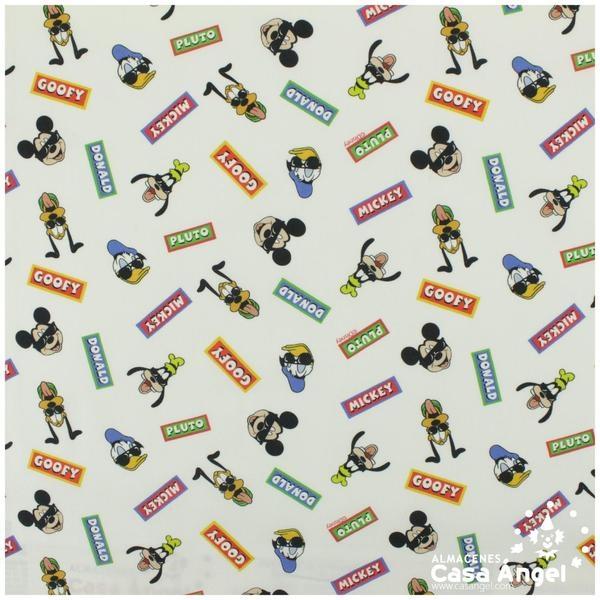 TELA ALGODÓN PERCAL LICENCIA 150cm MICKEY SUMMER