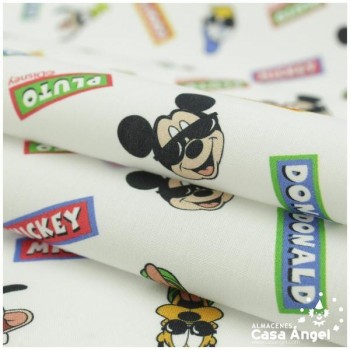 TELA ALGODÓN PERCAL LICENCIA 150cm MICKEY SUMMER