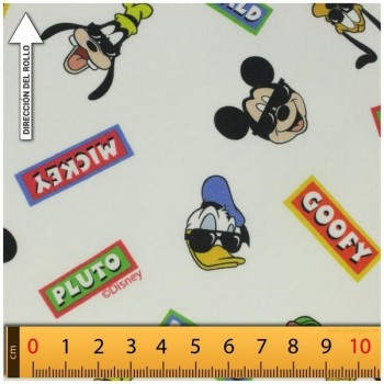 TELA ALGODÓN PERCAL LICENCIA 150cm MICKEY SUMMER