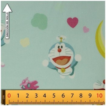 TELA ALGODÓN PERCAL LICENCIA 150cm DORAEMON