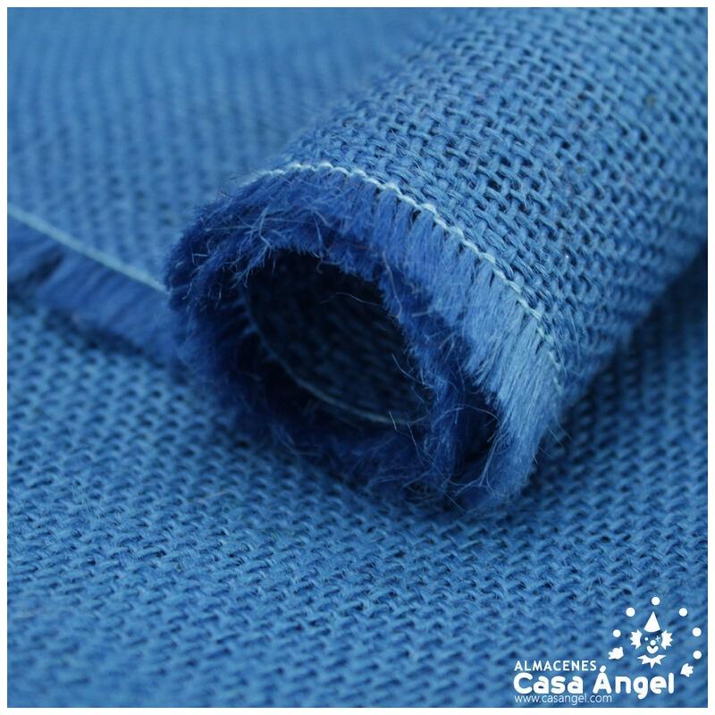 TELA ARPILLERA AZUL AZAFATA YUTE 150cm