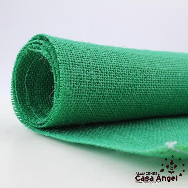 TELA ARPILLERA VERDE YUTE
