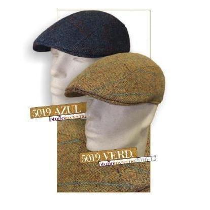 GORRA VESPA TELA LANA ESPIGA CUADROS