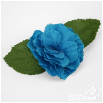 IMPERDIBLE CON FLOR DE TELA DE LONGITUD DE 5cm