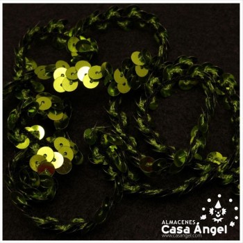 CINTA ELÁSTICA DE LENTEJUELAS 1 HILERA 1cm